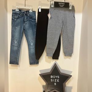 Boys Size 5 Blue Cult Jeans & Buffalo Joggers